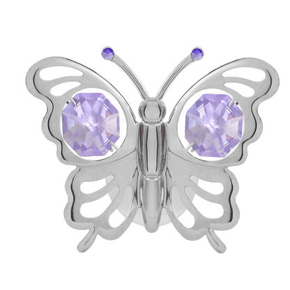 Crystocraft Butterfly Suction Cup Ornament with Bohemia Crystals
