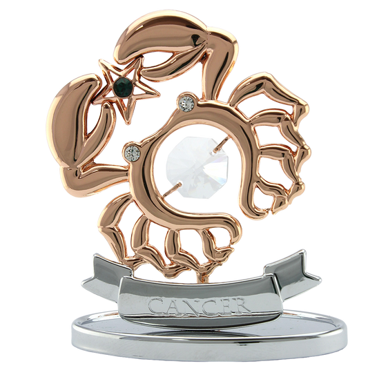 Crystocraft Cancer Zodiac Ornament with Bohemia Crystals