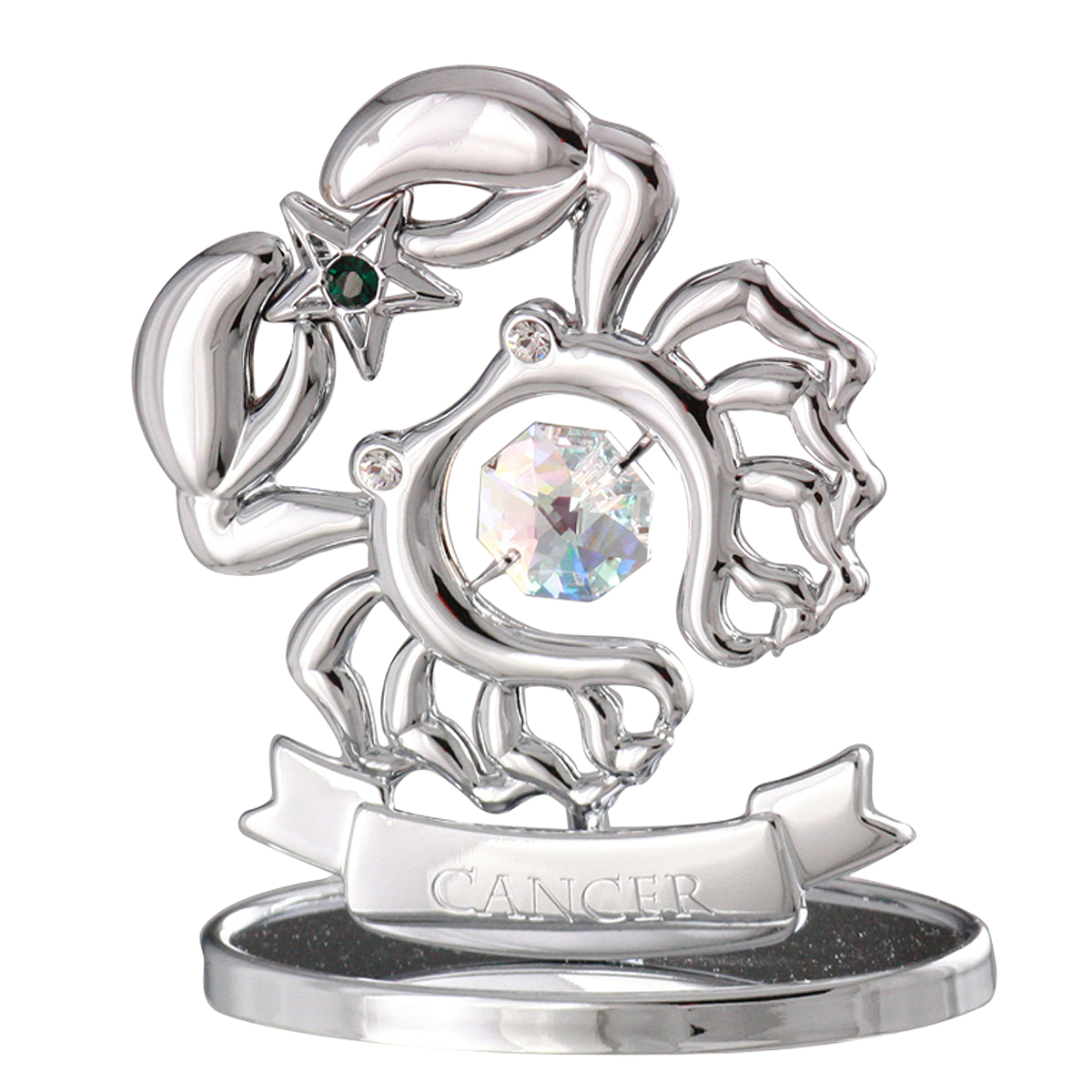 Crystocraft Cancer Zodiac Ornament with Bohemia Crystals