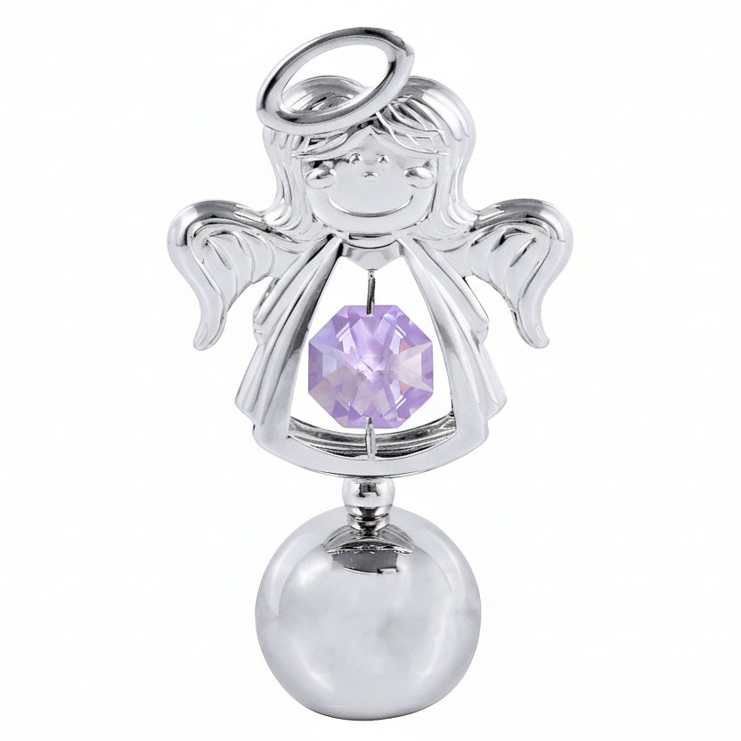 Crystocraft Sweetie Angel Ornament with Bohemia Crystals