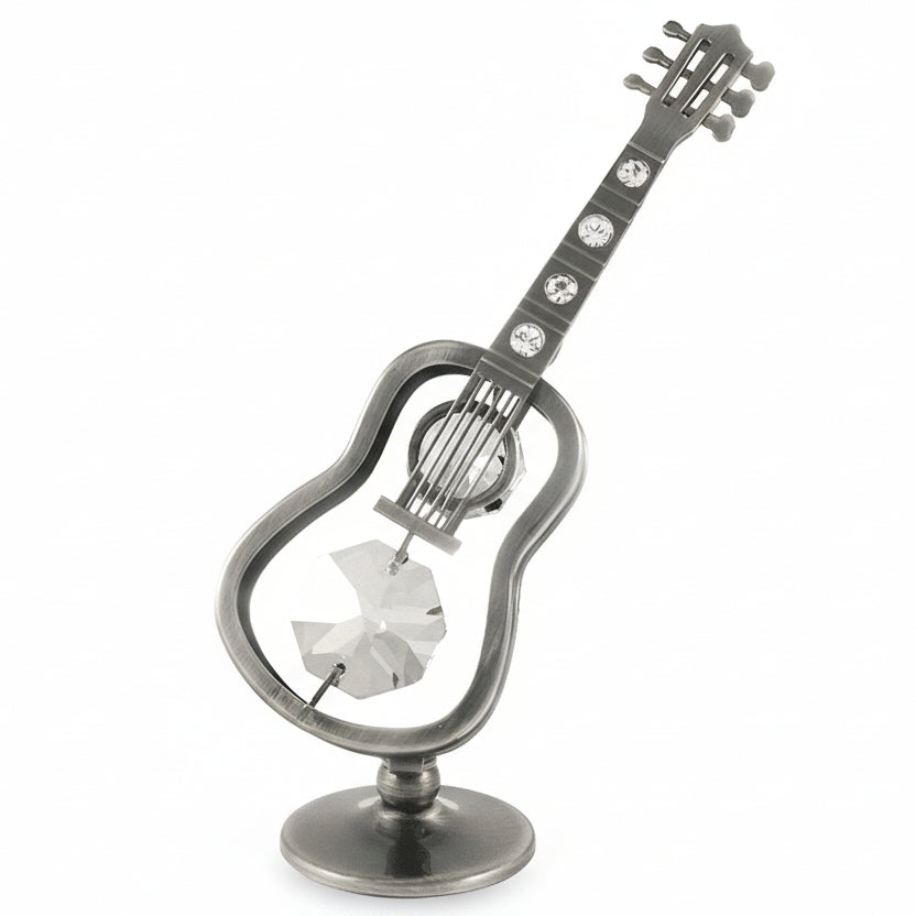 Crystocraft Guitar Ornament with Bohemia Crystals
