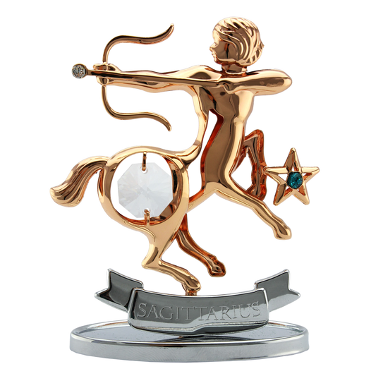 Crystocraft Sagittarius Zodiac Ornament with Bohemia Crystals