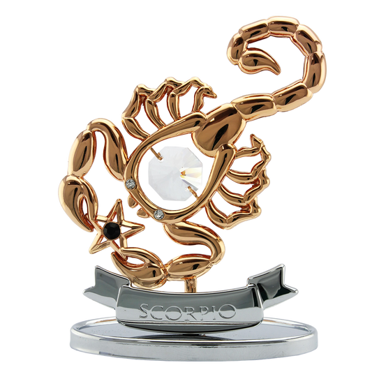 Crystocraft Scorpio Zodiac Ornament with Bohemia Crystals
