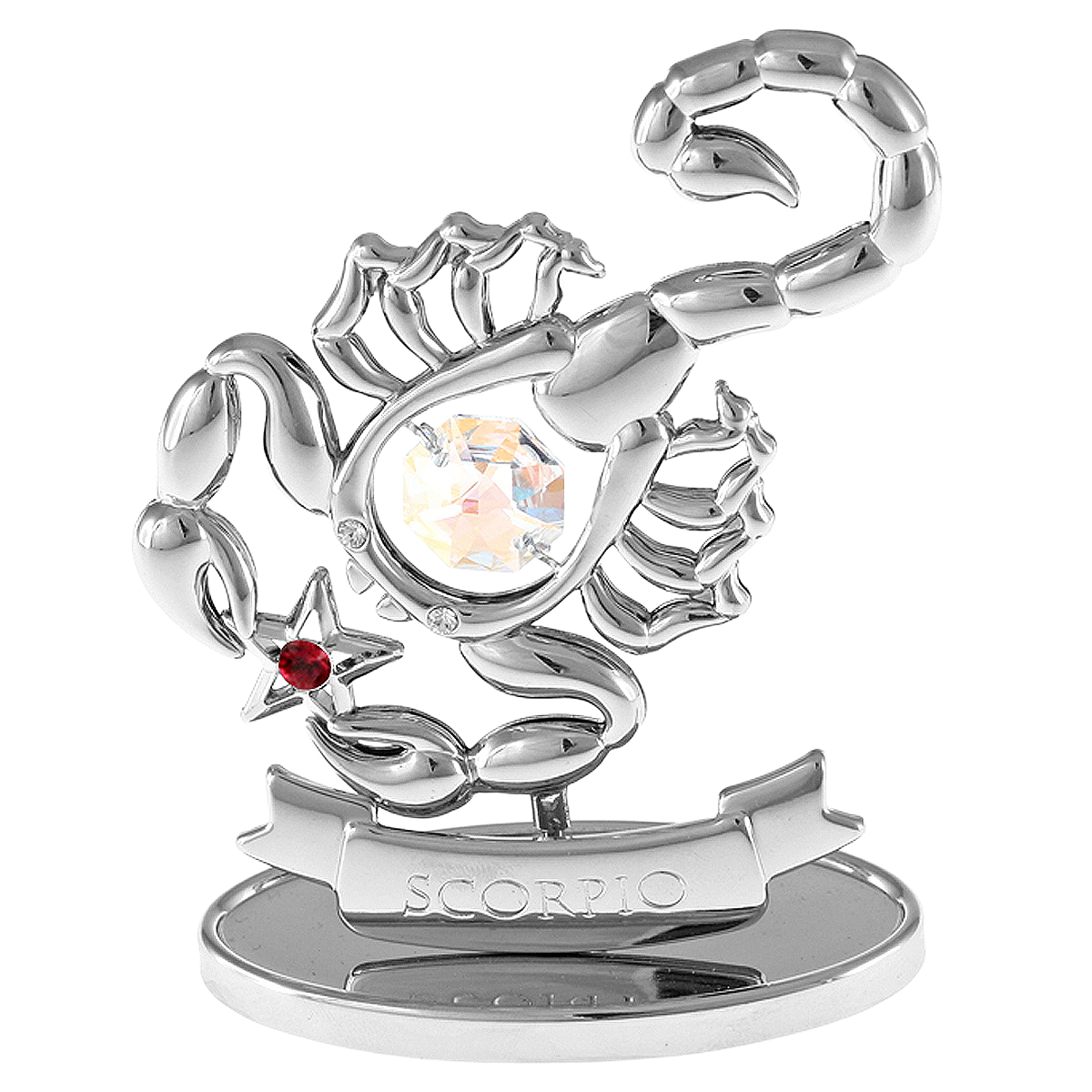 Crystocraft Scorpio Zodiac Ornament with Bohemia Crystals
