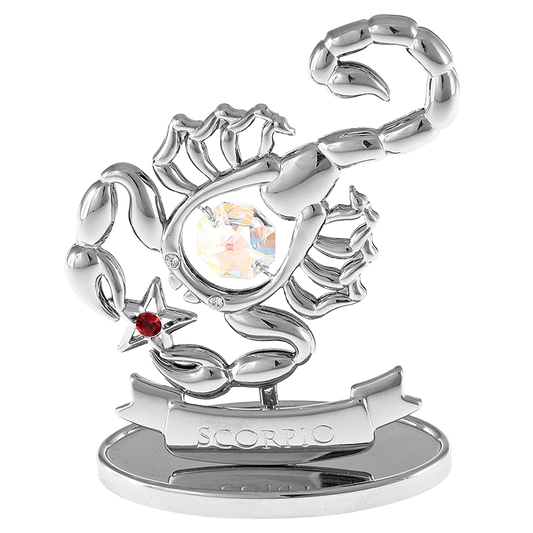 Crystocraft Scorpio Zodiac Ornament with Bohemia Crystals