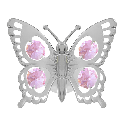 Crystocraft Swallowtail Butterfly Suction Cup Ornament with Bohemia Crystals