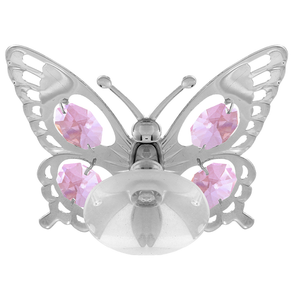 Crystocraft Swallowtail Butterfly Suction Cup Ornament with Bohemia Crystals