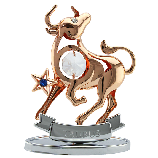 Crystocraft Taurus Zodiac Ornament with Bohemia Crystals