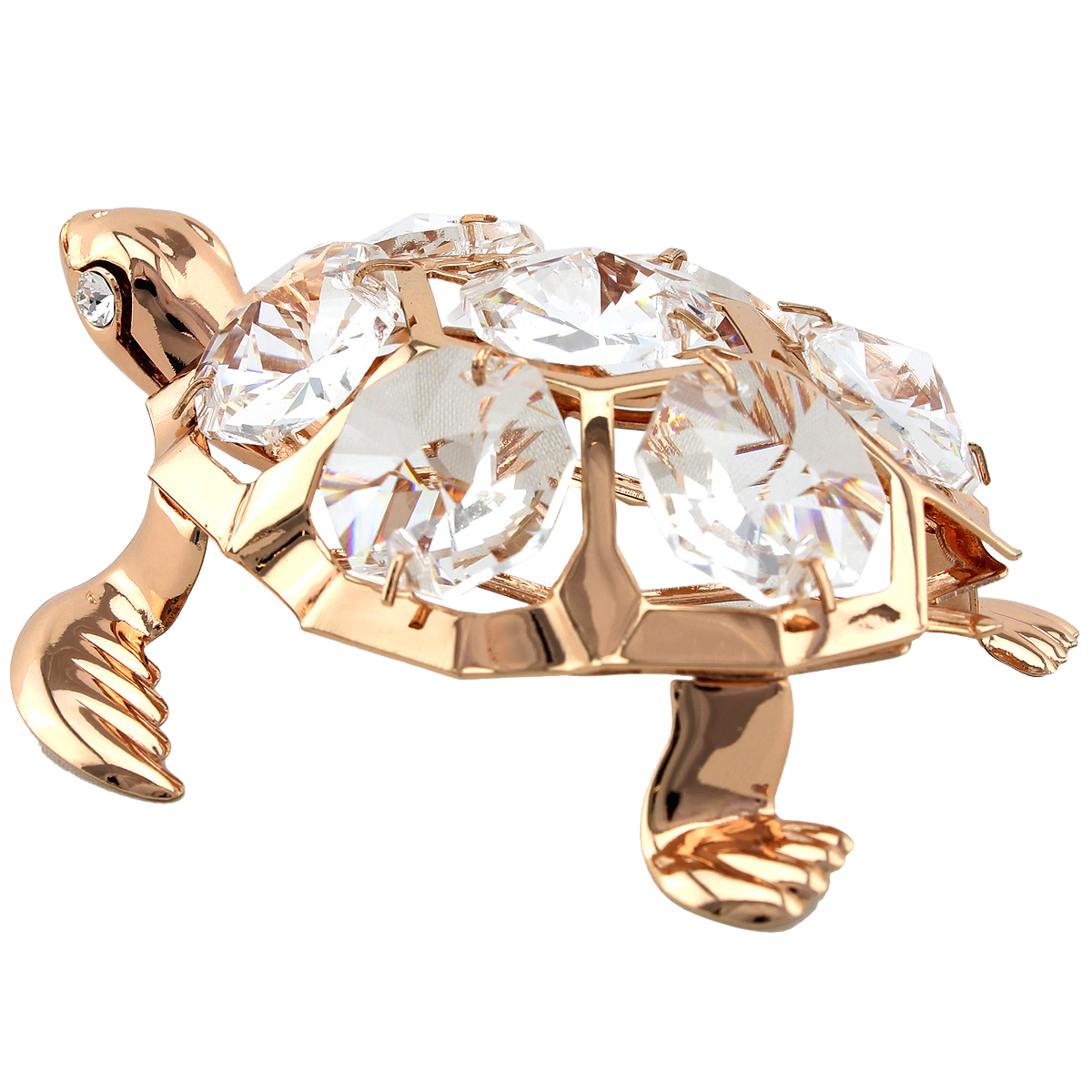 Crystocraft Turtle Ornament with Bohemia Crystals