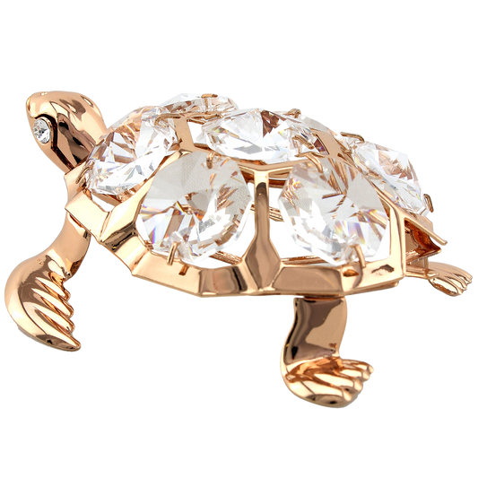 Crystocraft Turtle Ornament with Bohemia Crystals