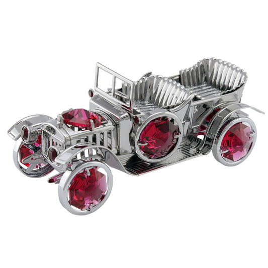 Crystocraft Vintage Car Ornament with Bohemia Crystals