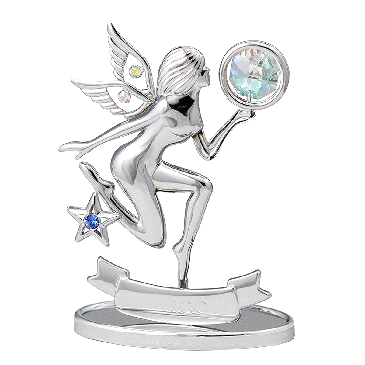 Crystocraft Virgo Zodiac Ornament with Bohemia Crystals