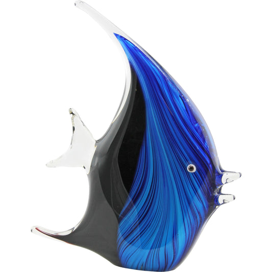 Blue Glass Fish Figurine