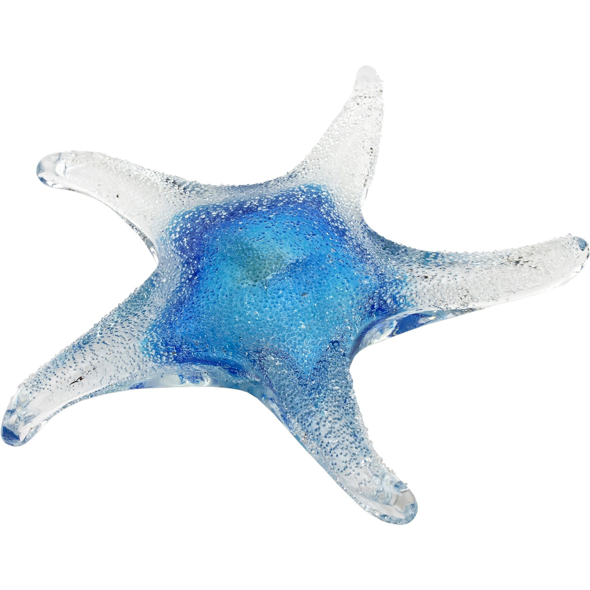 Blue Glass Starfish Figurine