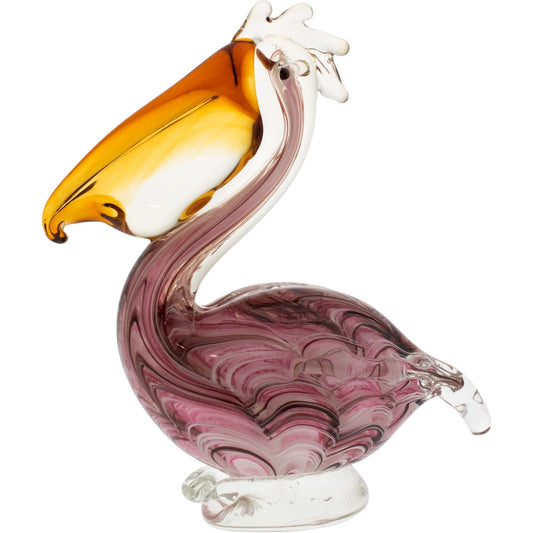 Glass Pelican Figurine