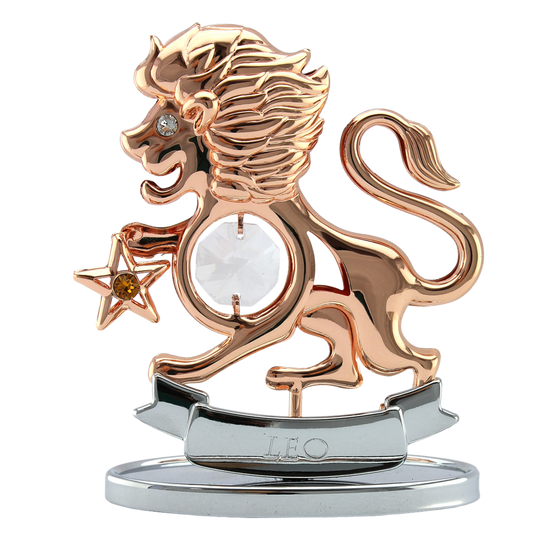 Crystocraft Leo Zodiac Ornament with Bohemia Crystals